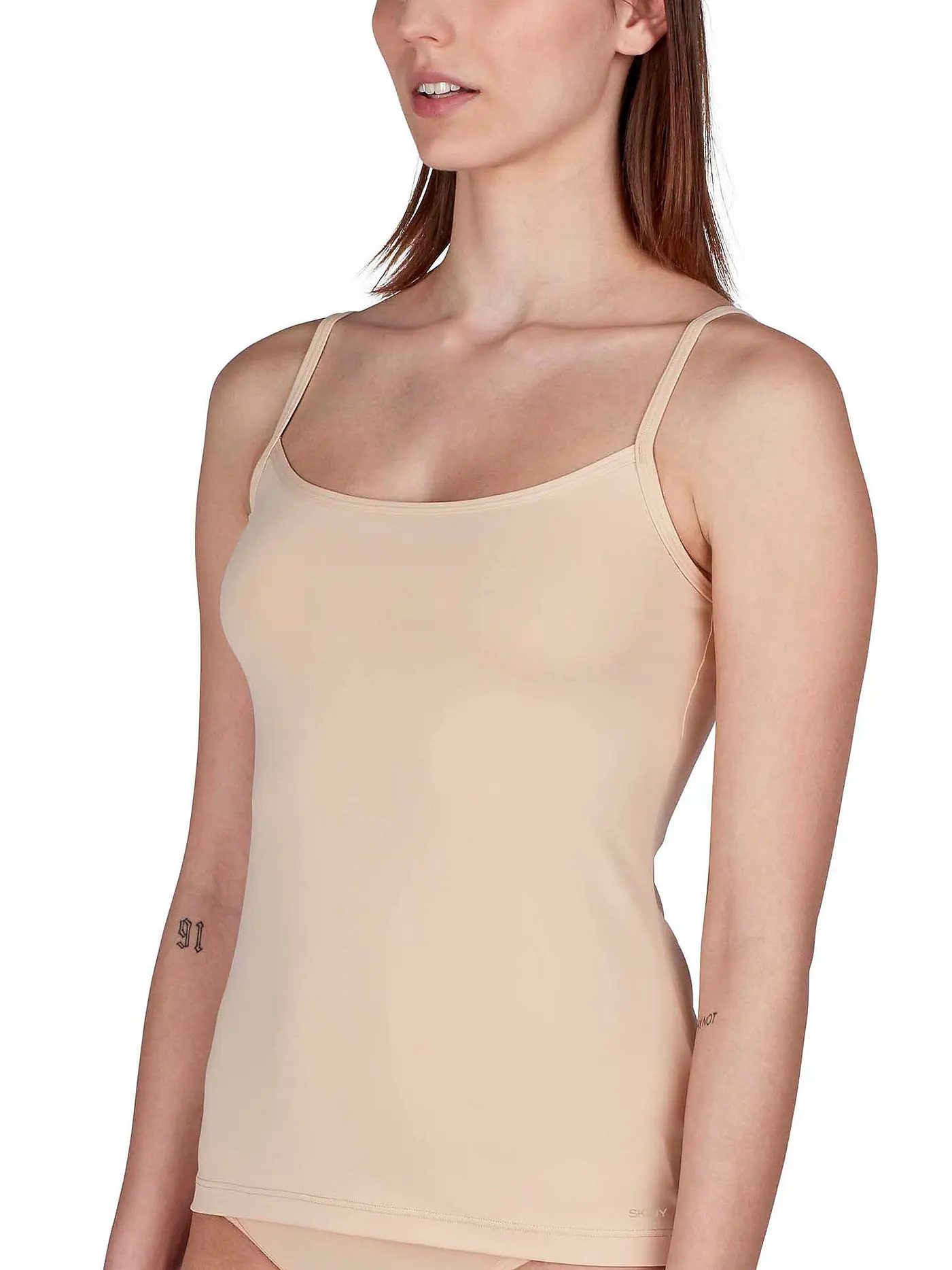 SKINY | Top 2-er Pkg. "Micro Lovers" (Schwarz) | beige